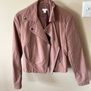 Wild Pearl Leather Jacket